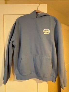 White Fox Boutique Light Blue "Comfort Club" Hoodie Sweater
